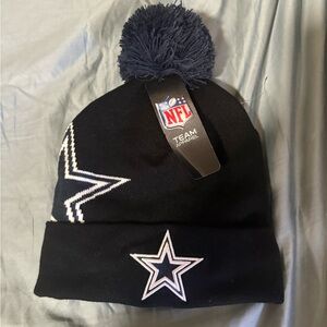 NFL Kids Star Beanie - Black and White